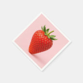 Strawberry napkins. スタンダードカクテルナプキン (角)