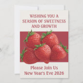 Strawberry New Year's Eve Berry 招待状 (正面)