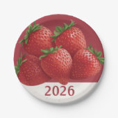 Strawberry New Year's Eve Sweet ペーパープレート (正面)