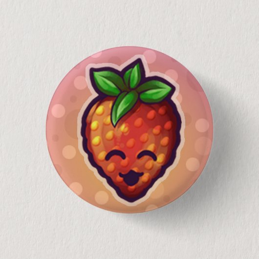 Strawberry^o^ 缶バッジ (正面)