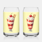 Strawberry parfait glass ガラス缶 (正面)