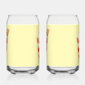 Strawberry parfait glass ガラス缶 (左)