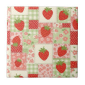 Strawberry Patchwork Picnic (4) タイル (正面)