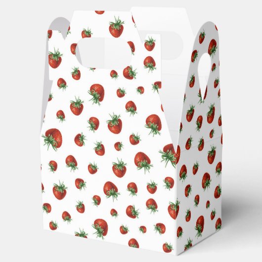 Strawberry Pattern フェイバーボックス (オープン)