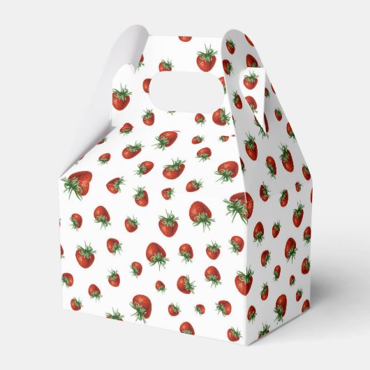 Strawberry Pattern フェイバーボックス (正面サイド)