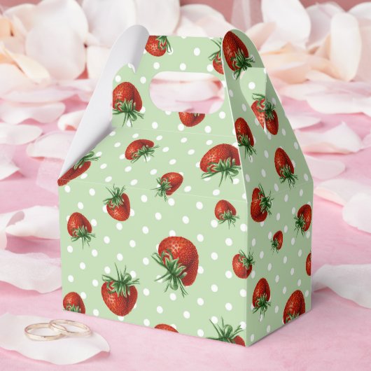 Strawberry Pattern フェイバーボックス (ウェディング)