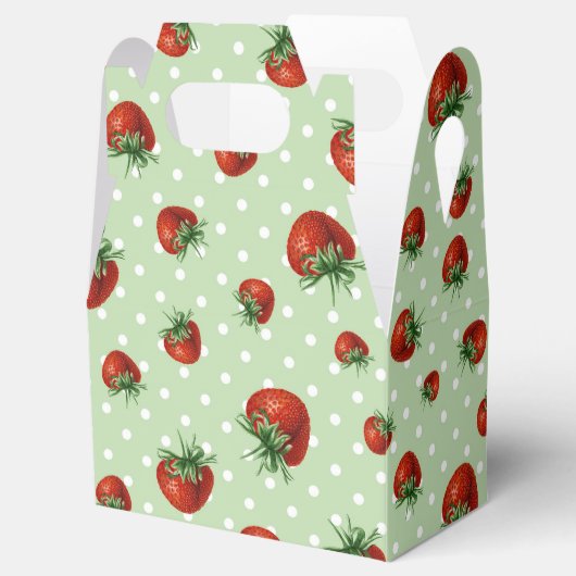 Strawberry Pattern フェイバーボックス (オープン)