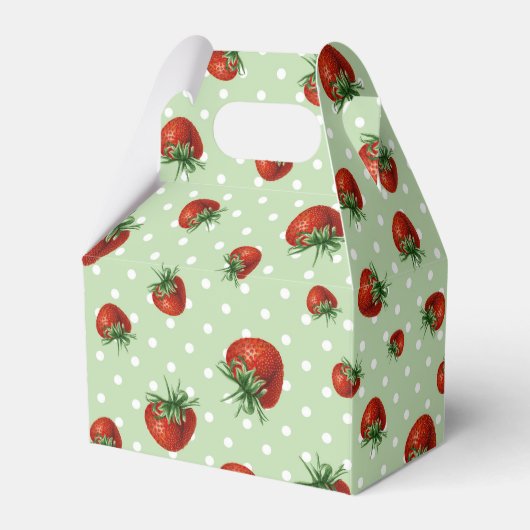 Strawberry Pattern フェイバーボックス (正面サイド)