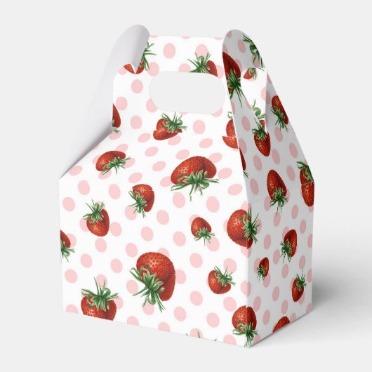Strawberry Pattern フェイバーボックス (裏面サイド)