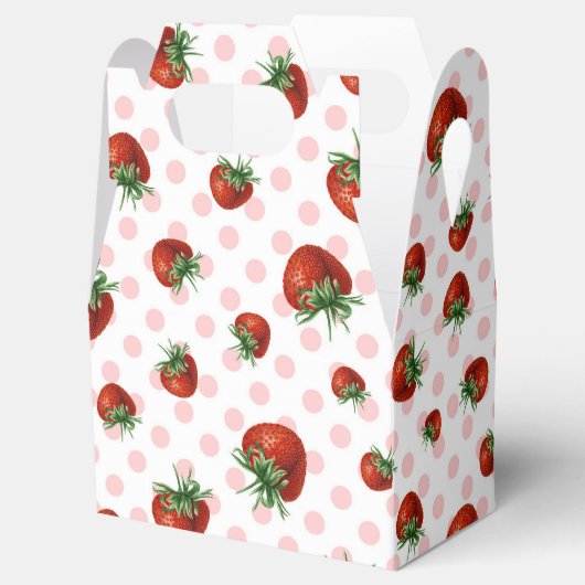 Strawberry Pattern フェイバーボックス (オープン)