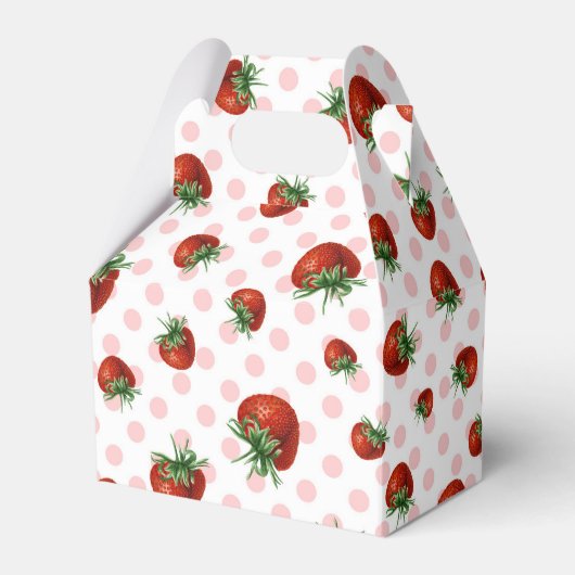 Strawberry Pattern フェイバーボックス (正面サイド)