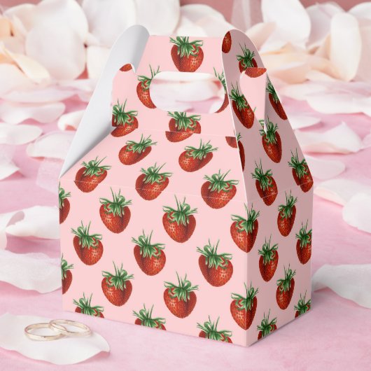 Strawberry Pattern フェイバーボックス (ウェディング)