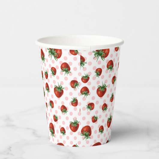 Strawberry Pattern 紙コップ (右)