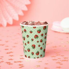 Strawberry Pattern 紙コップ