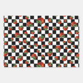 Strawberry Pattern Baby Shower  ラッピングペーパーシート (正面)