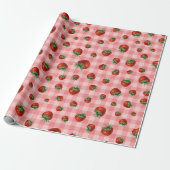 Strawberry Pattern Baby Shower  ラッピングペーパー (アンロールド)