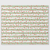 Strawberry Pattern Baby Shower  ラッピングペーパー (フラット)