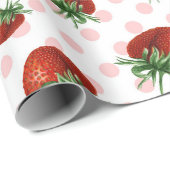 Strawberry Pattern Baby Shower  ラッピングペーパー (ロールコーナー)