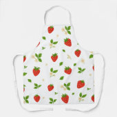 Strawberry Pattern Kitchen Apron エプロン (正面)