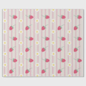 Strawberry PatternWrapping Paper ラッピングペーパー (フラット)