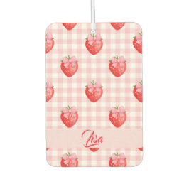 Strawberry Personalized Air Freshener カーエアーフレッシュナー
