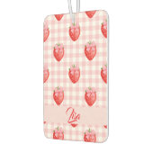 Strawberry Personalized Air Freshener カーエアーフレッシュナー (左)