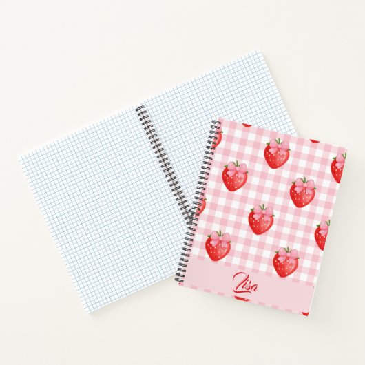 Strawberry Personalized Journal ノートブック (内部)
