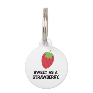 Strawberry Pet Tag | Cute Fruit-Themed Collar ペット　ネームタグ