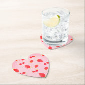 Strawberry Photo ハート型コースター ペーパーコースター (インサイチュ)