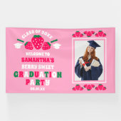 Strawberry Photo Graduation Party Welcome 横断幕 (横)
