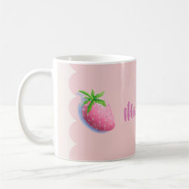 Strawberry Pink Cottagecore Girly Feminine コーヒーマグカップ