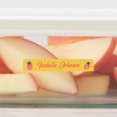 Strawberry & Polka Dot Kids Name Waterproof ラベル (貼付)