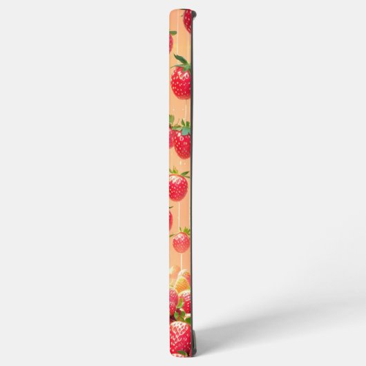 Strawberry Rain Phone Case Samsung Galaxyケース (左側面)