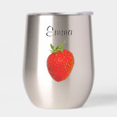 Strawberry Red Green Juicy 4Emma Water Bottle (左面)