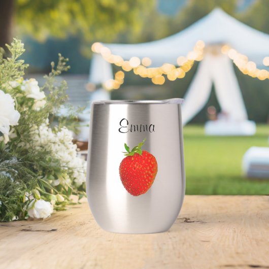 Strawberry Red Green Juicy 4Emma Water Bottle (ウェディング)