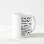 Strawberry Rhubarb Pie Nutrition Fact Thanksgiving コーヒーマグカップ (正面右)