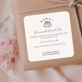 Strawberry Shortcake Cake Minimalist Ingredient スクエアシール