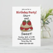 Strawberry Shortcake Short and Sweet Birthday  招待状 (スタンド正面)