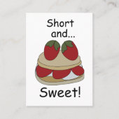 Strawberry Shortcake Short and Sweet Funny Bakery 名刺 (正面)