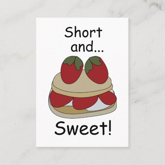 Strawberry Shortcake Short and Sweet Funny Bakery 名刺 (正面)