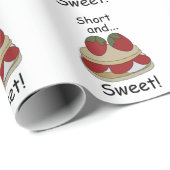 Strawberry Shortcake Short and Sweet Funny Quote ラッピングペーパー (ロールコーナー)