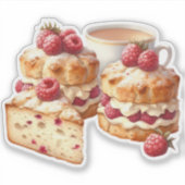 Strawberry Shortcake Sticker | Cozy Dessert シール (正面)