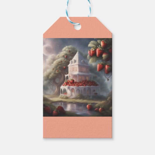 Strawberry shortcake themed  ギフトタグ (正面)