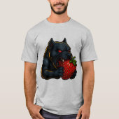 Strawberry Snarl – Glow Bulldog Couple T-Shirt Tシャツ (正面)