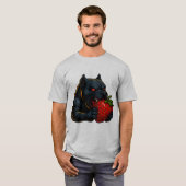 Strawberry Snarl – Glow Bulldog Couple T-Shirt Tシャツ (正面フル)