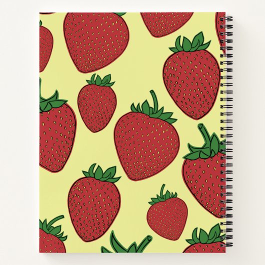 Strawberry Spiral Notebook ノートブック (裏面)