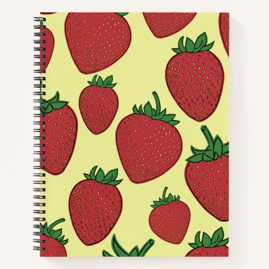 Strawberry Spiral Notebook ノートブック (正面)