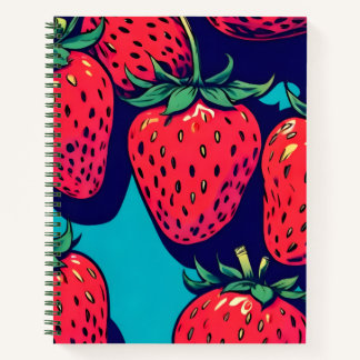 Strawberry spiral notebook ノートブック
