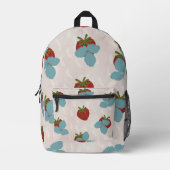 Strawberry Sprinkle Backpack プリントバックパック (正面)