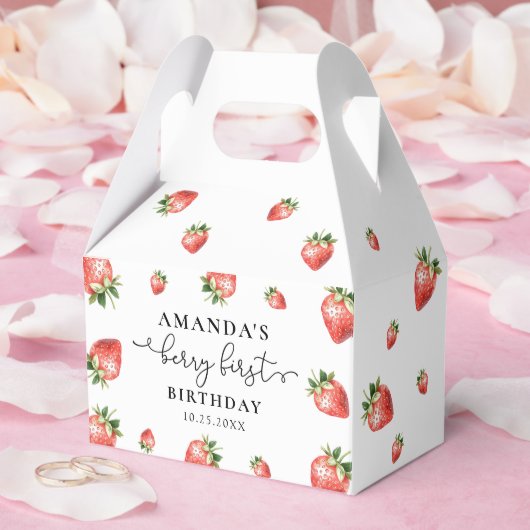 Strawberry Summer Party Favor Boxes フェイバーボックス (ウェディング)